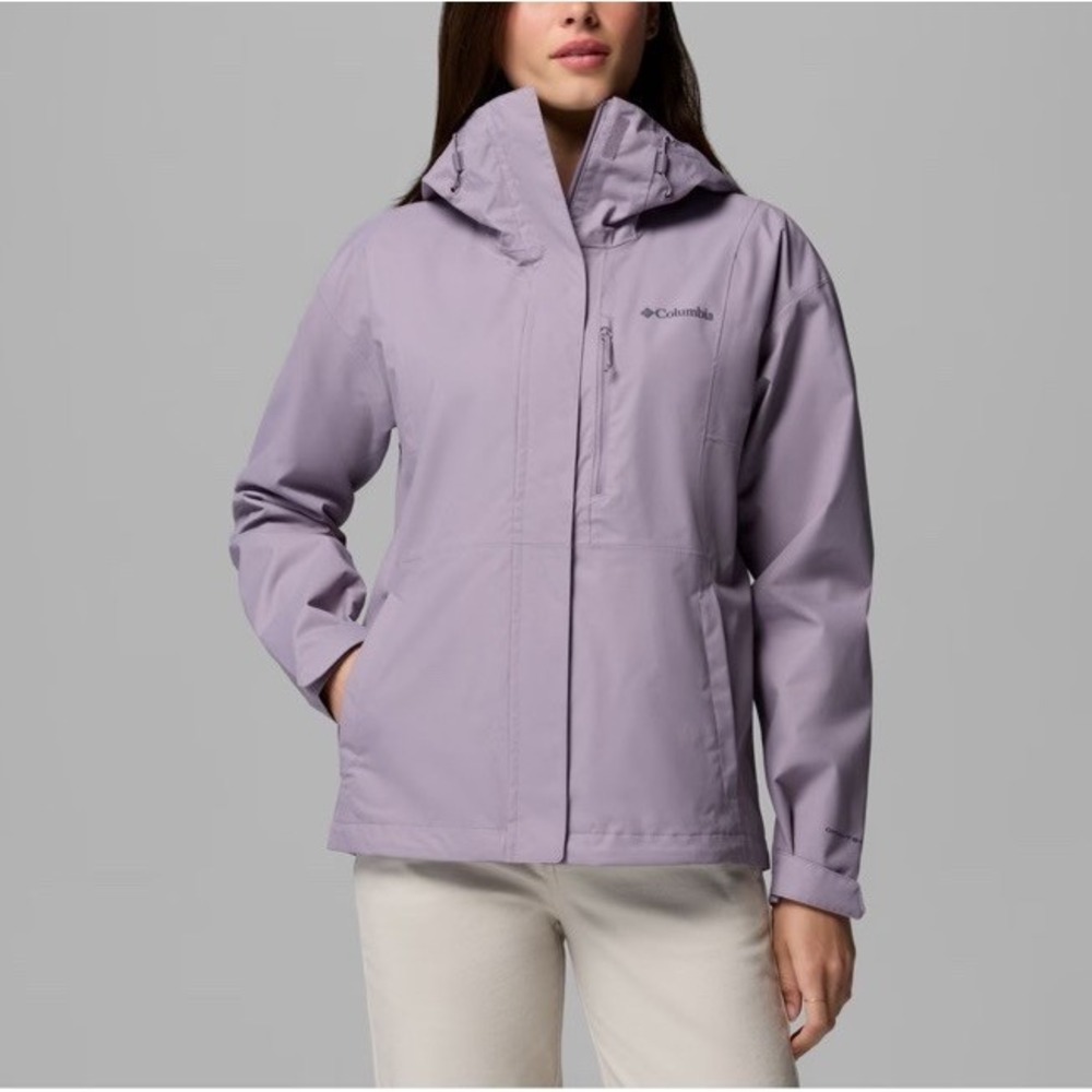 Columbia Women Sherpa Fleece Jacket Size L Purple Full Zip Cozy Winter‎ Coat